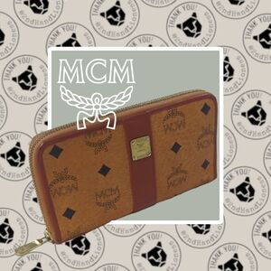 MCM • RARE Zip Around Wallet